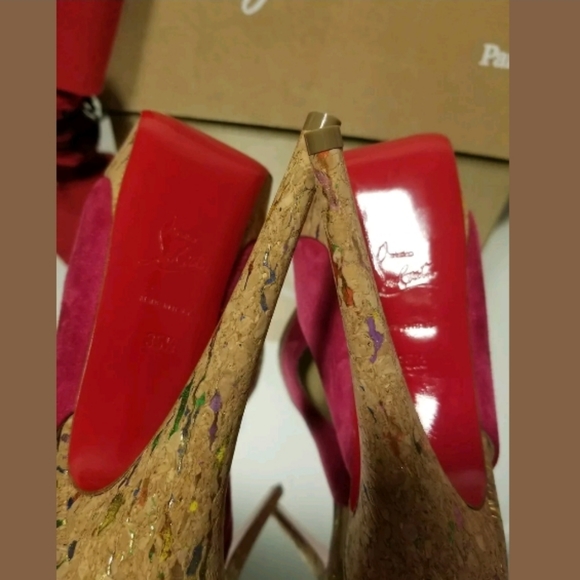 Christian Louboutin Lady Peep Sling Pumps 35.5 - Picture 6 of 8
